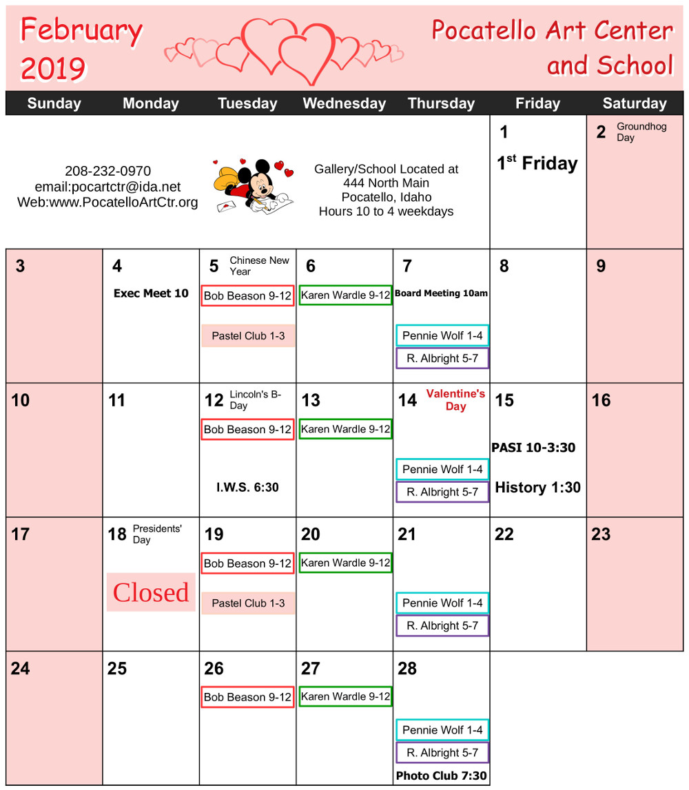 February Calendar